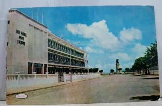 Macau Government School Ferreira Do Amaral Monument Postcard Old Vintage Card Pc