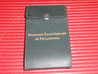 Antique/vintage Check Book Provident Trust Company Of Philadelphia