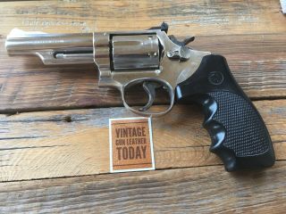 Vintage Rangfield Rubber Combat Grips For S&w K Frame Square Butt Revolver
