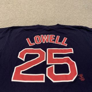 Mike Lowell Boston Red Sox T Shirt Mlb Baseball Tee Mens Xl