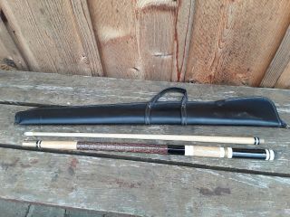 Vintage Pool Cue With Soft Case.