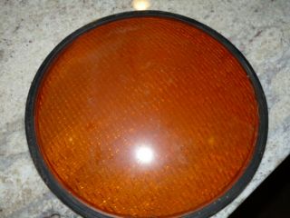 Orange 12 " Traffic Signal Street Light Lens Lexalite Red Yellow Gasket