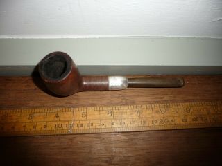 Antique Bbb Silver Mounted Pipe - Af & Co.  Birm.  1901.  Britains Best Briars Pipe