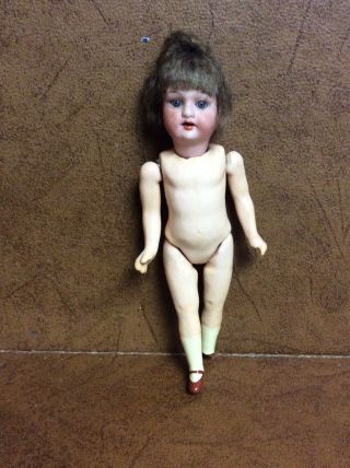 Antique German Armand Marseille 390 Bisque Doll 13/0 Small 6.  5” High