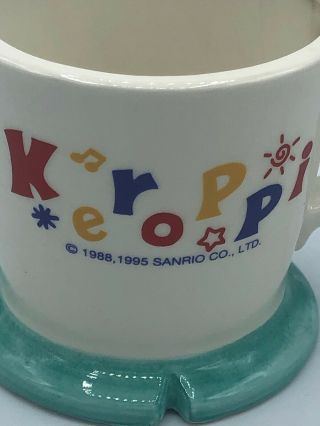 VINTAGE FIGURAL SANRIO KEROPPI DRINKING COFFEE TEA CUP MUG 1995 FROG KERO KERO 2