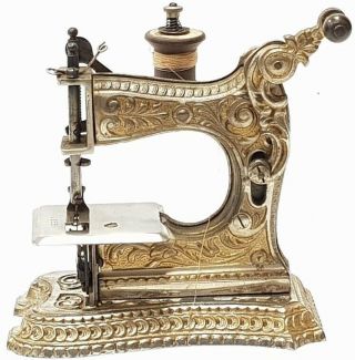 Rare Antique Miniature Sewing Machine Muller Nº6 Circa 1901 Germany