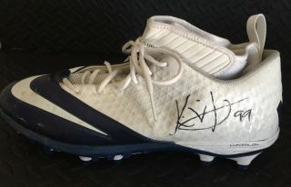 Kevin Vickerson Denver Broncos Autographed / Signed 2011 Game / Worn Cleat