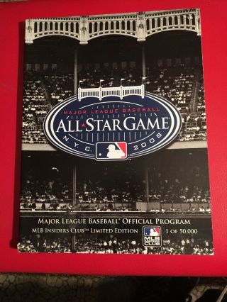 2008 Official Mlb All - Star Game Program: Mlb Insiders Club Limited Edition