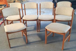 Benny Linden Danish Modern Dining Chairs Set Of 6
