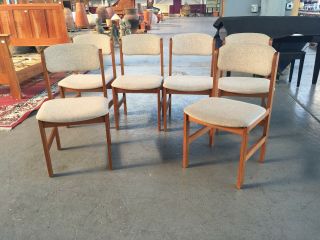 Benny Linden Danish Modern Dining Chairs set of 6 2