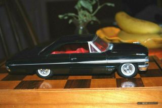 Amt 1964 Ford Galaxie 500 Black W/ Red Interior Dealer Promo Car Rare Vintage