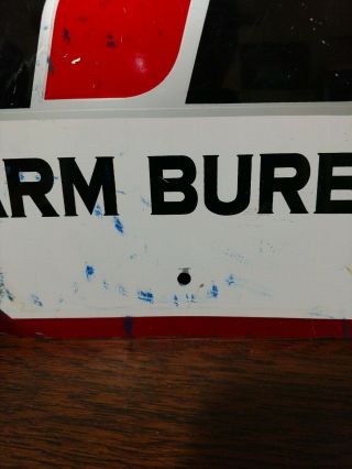 Vintage Farm Bureau member Sign Stop Sign 3