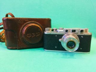 Fed - 1 Rare Vintage Film Camera With 50mm F/3.  5 Mm