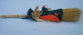 Vintage Long Nose Witch Kitchen Halloween decor Taiwan hanging doll good luck 3