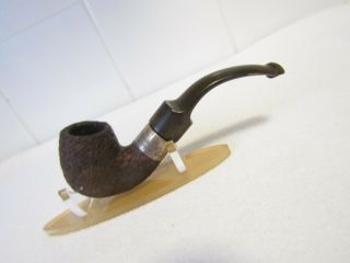 Peterson Sterling Silver De Luxe 20 S Shell Bent Briar Pipe