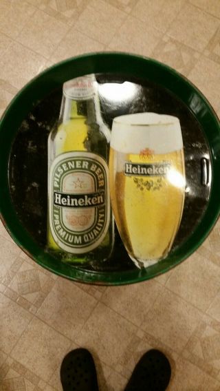 Vintage Heineken Beer Tray.  Very Rare.