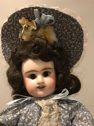ANTIQUE Bisque FRENCH Doll ETIENNE DENAMUR E 7 D E.  D.  Bébé 1857 - 1898 17” 2
