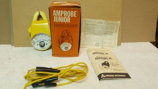 Vtg Amprobe Jr Ac Volt Ammeter Model Y 550 W/leads & Instructions & Box -