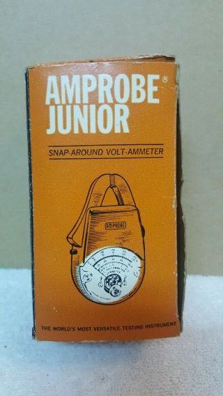 VTG AMPROBE JR AC Volt Ammeter Model Y 550 W/LEADS & INSTRUCTIONS & BOX - 2