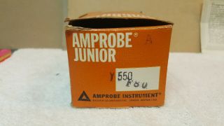 VTG AMPROBE JR AC Volt Ammeter Model Y 550 W/LEADS & INSTRUCTIONS & BOX - 3
