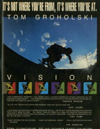 Vintage 1988 Vision Tom Groholski 