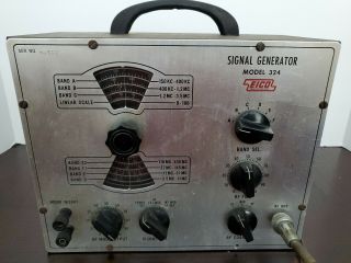 Vintage Vacuum Tube Eico Signal Generator Model 324