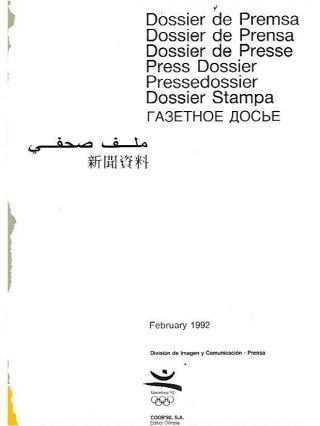 1992 Barcelona Olympics Press Guide