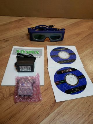 Vintage 3 - D Spex Nuvision Pc Glasses & Games
