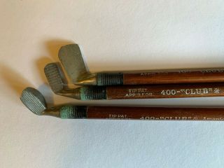 Vintage Novelty Set of 3 Golf Club Pencils American Lead Pencil Co.  400 club 1939 3