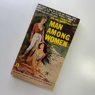 Man Among Women 1960 Vintage Paperback Lesbian Gga Sleaze Pulp 60s Beacon B348
