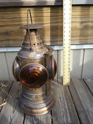 Antique Dressel Arlington,  Nj 4 - Way Railroad Rr Signal Light Lantern