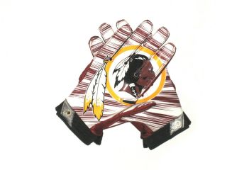 Darrel Young Game Worn Signed Washington Redskins Team Logo Nike Superbad Gloves