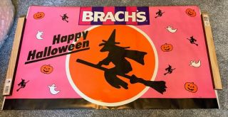 Vtg Orig 1989 Halloween Store Display Poster Brach 