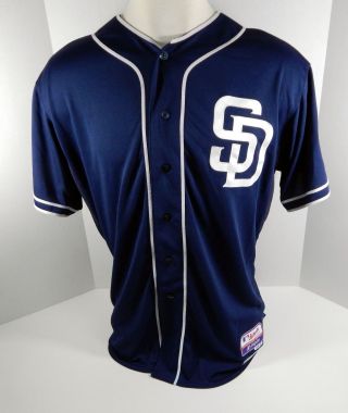 2015 San Diego Padres Jason Lane 58 Game Issued Navy Jersey 2