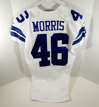 2015 Dallas Cowboys Alfred Morris 46 Game Issued White Jersey