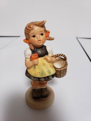 Vintage Hummel Goebel West Germany " Sister " Girl W/basket Figurine 1962 98/270