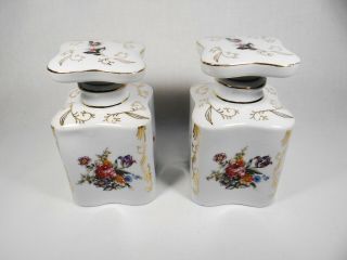 Vintage Thames Vanity Porcelain Perfume Bottle Hand Painted Japan 52/294