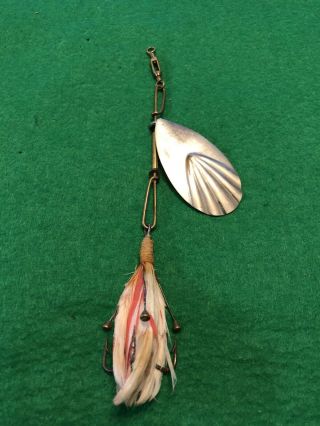 Vintage Four Brothers (pflueger) Spinning Lure - Size 7 W/ Weedless Treble Hook