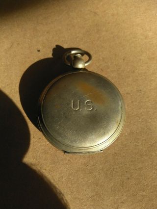 Rare Vintage Wwii Wittnauer U.  S.  Military Compass Us