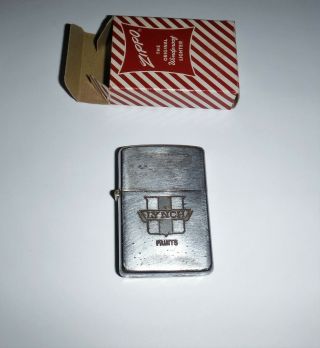 VINTAGE 1950 ZIPPO LIGHTER PAT.  2032695 IN SMALL RED BOX 2