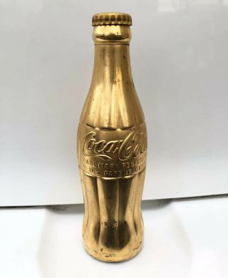 Vintage Rare Coca Cola Coke Gold Bottle Glass Topeka Kans