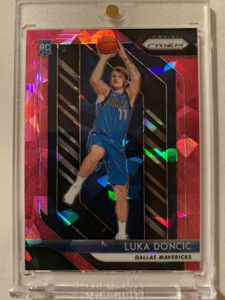 Luka Doncic Pink Ice Prizm Rc Roy Rookie Of Year Panini 2018 2019