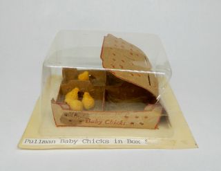 Vintage Pullman Baby Chicks Ledyard - Artisan Dollhouse Miniature 1:12 3