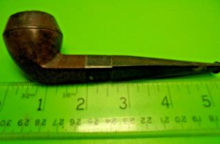 Antique Old Vintage Early P B H 1918 ? Silver Band Worn Bowl Briar Estate Pipe