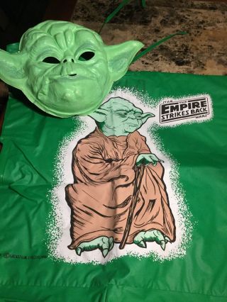 Vintage 1980 Star Wars Ben Cooper Halloween Costume Yoda Empire Strikes Back