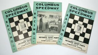 Columbus Ohio Motor Speedway Vintage Car Race Program 1950 