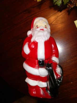 Vintage Empire Blow Mold Christmas Santa Can 13 Inch