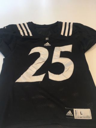 Game Worn Adidas Cincinnati Bearcats Football Jersey 25 Size L