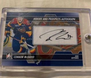 2013 - 14 Itg Heroes & Prospects Connor Mcdavid Auto