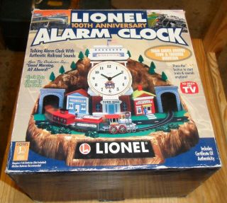Vintage Lionel 100th Anniversary Alarm Clock With Papers